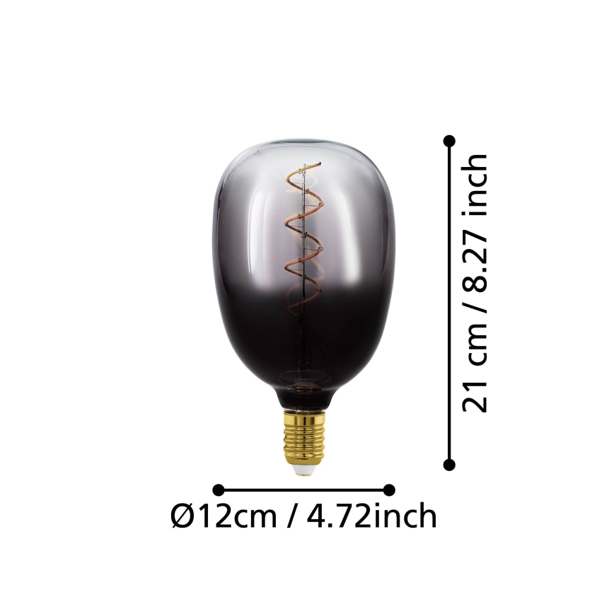 LED dimmbare VINTAGE T120 Glühbirne E27/4W/230V 1800K rauchfarben - Eglo 110227
