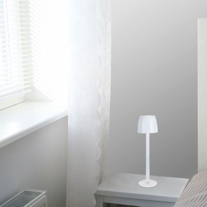 LED Dimmbarer wiederaufladbarer Touch-Tischleuchte LED/3W/5V 3000K 1800 mAh Weiß