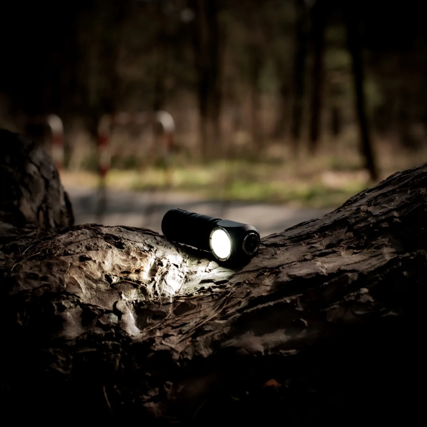 Dimmbare, wiederaufladbare LED-Stirnlampe mit rotem Licht, 3-in-1, LED/10W/5V, IP66, 500 lm, 800 mAh