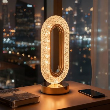 LED-dimmbare, wiederaufladbare Tischlampe DUBAI LED/2W/5V 2700K/4000K/6500K 400 mAh goldfarben