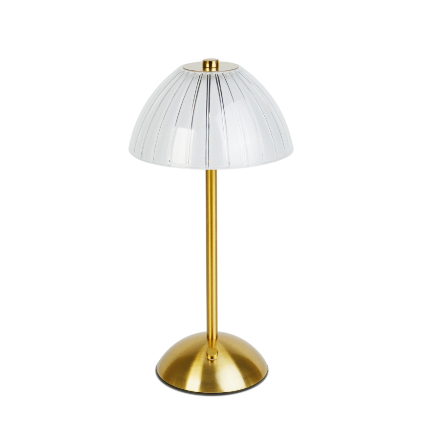 Dimmbare, wiederaufladbare LED-Tischlampe PARIS LED/2W/5V 2700K/4000K/6500K 800 mAh goldfarben