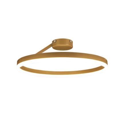 LED Dimmbarer Deckenleuchter LED/40W/230V 3000-6500K Gold + Fernbedienung