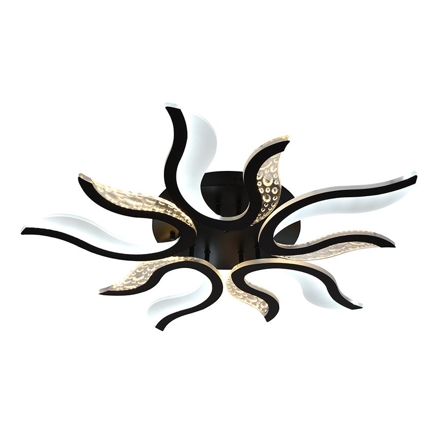 LED Dimmbarer Deckenleuchter LED/65W/230V 3000-6500K Schwarz + Fernbedienung