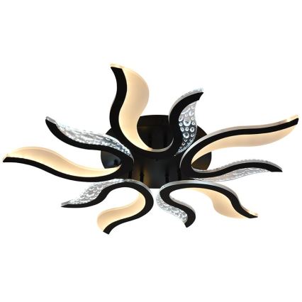 LED Dimmbarer Deckenleuchter LED/65W/230V 3000-6500K Schwarz + Fernbedienung