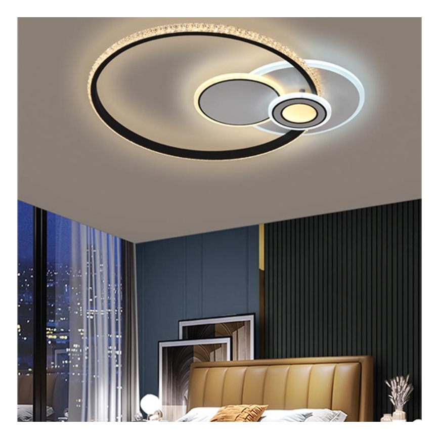 LED Dimmbarer Deckenleuchter LED/80W/230V 3000-6500K + Fernbedienung