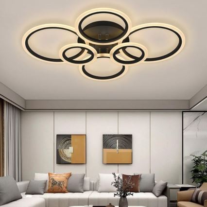 LED Dimmbarer Deckenleuchter LED/85W/230V 3000-6500K + Fernbedienung