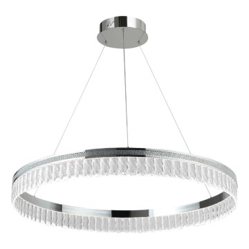 LED-dimmbarer Kristall-Kronleuchter an Stahlseil THALIA LED/55W/230V 3000-6000K Ø 80 cm + Fernbedienung