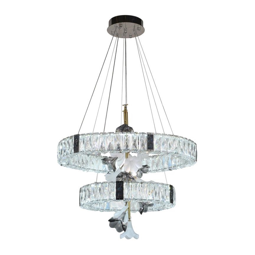 LED dimmbarer Kristall-Kronleuchter an Kabel LED/70W/230V 3000-6500K + Fernbedienung