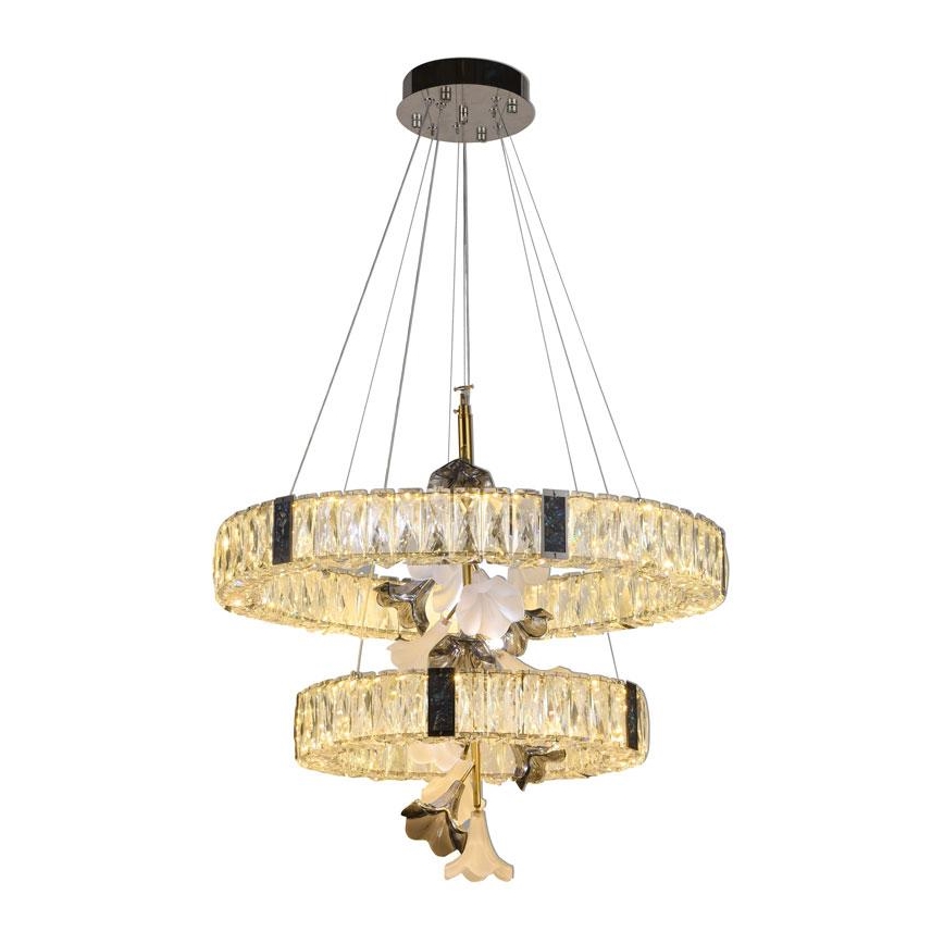 LED dimmbarer Kristall-Kronleuchter an Kabel LED/70W/230V 3000-6500K + Fernbedienung