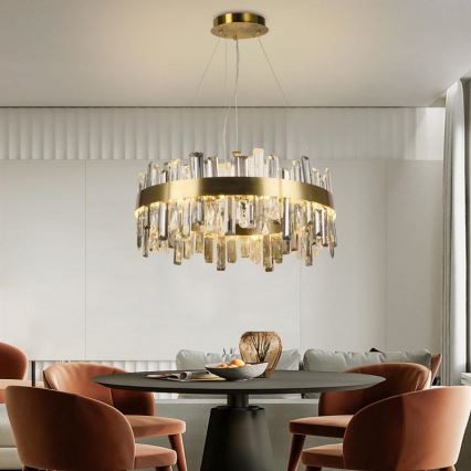 LED dimmbarer Kristall-Kronleuchter an Kabel LED/80W/230V 3000-6500K + Fernbedienung