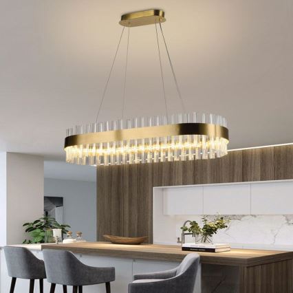 LED dimmbarer Kristall-Kronleuchter an Kabel LED/45W/230V 3000-6500K + Fernbedienung