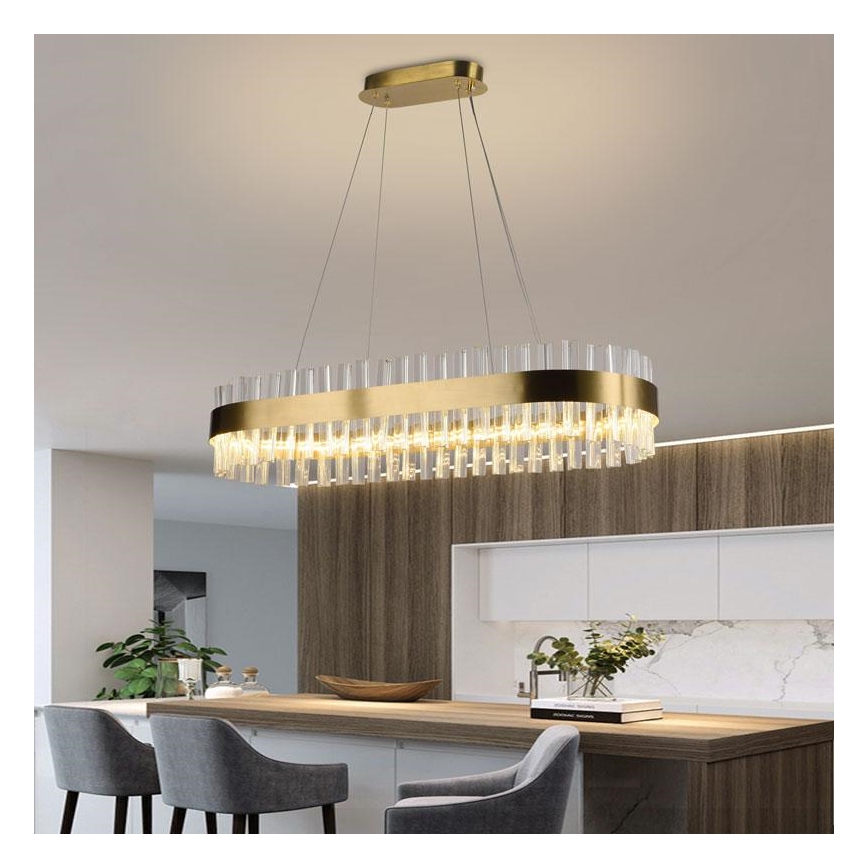 LED dimmbarer Kristall-Kronleuchter an Kabel LED/45W/230V 3000-6500K + Fernbedienung