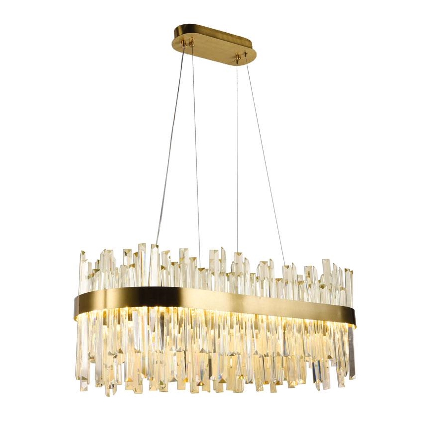 LED dimmbarer Kristall-Pendelleuchter an Kabel LED/90W/230V 3000-6500K + Fernbedienung