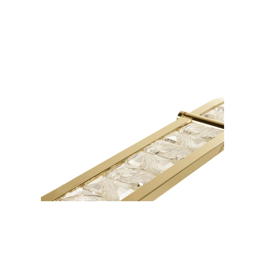 LED-dimmbarer Kristall-Pendelleuchter an Stahlseil ENRIQUE LED/20W//230V 3000-6000K + Fernbedienung