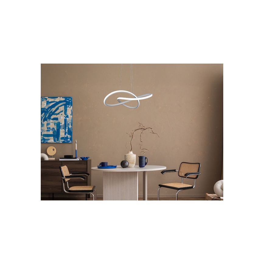 LED-dimmbare Pendelleuchte an Kabel LED/65W/230V 3000-6500K Ø 49 cm + Fernbedienung