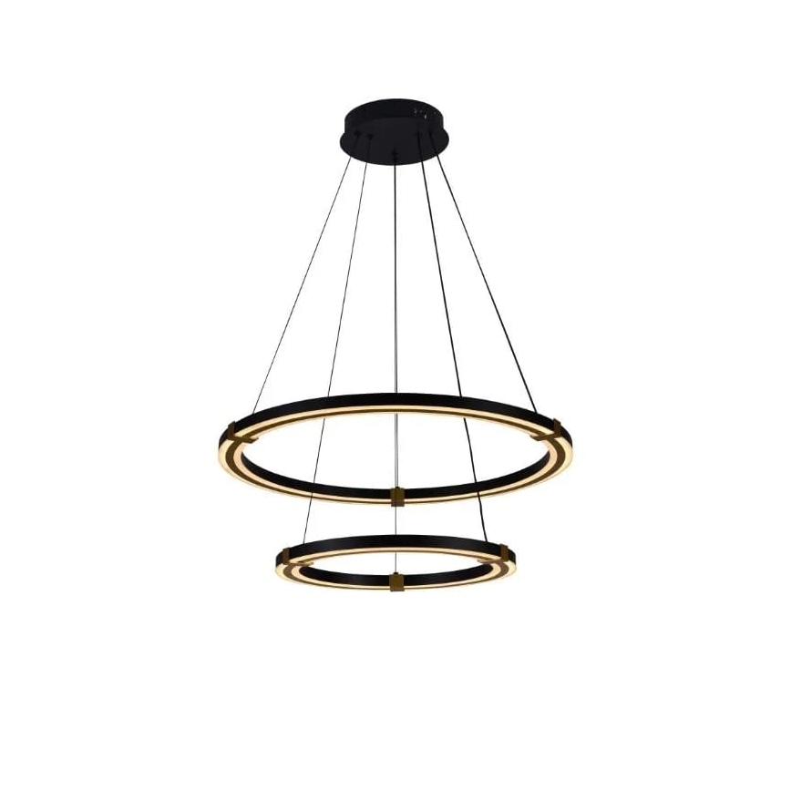 LED dimmbare Hängeleuchte an Seil LED/130W/230V 3000-6500K Ø 60 cm + Fernbedienung