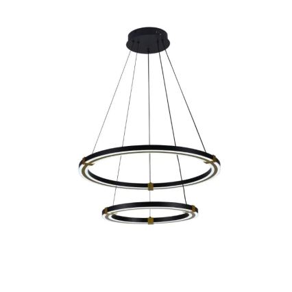 LED dimmbare Hängeleuchte an Seil LED/130W/230V 3000-6500K Ø 60 cm + Fernbedienung