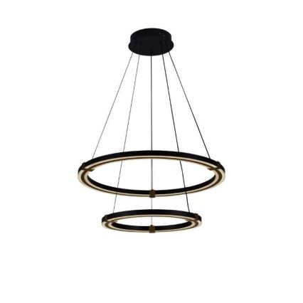 LED dimmbare Hängeleuchte an Seil LED/130W/230V 3000-6500K Ø 60 cm + Fernbedienung