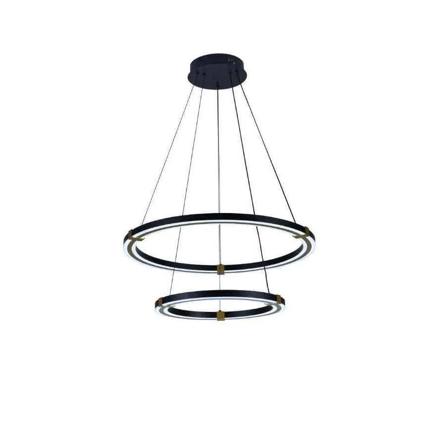 LED dimmbare Hängeleuchte an Seil LED/130W/230V 3000-6500K Ø 60 cm + Fernbedienung