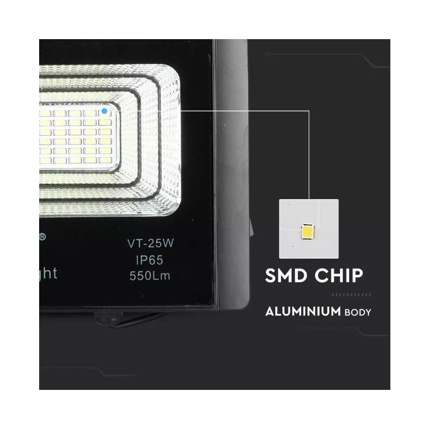 LED dimmbarer Solarstrahler LED/12W/3,2V 6000K IP65 5000 mAh + Fernbedienung