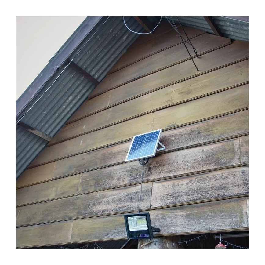 LED Dimmbarer Solarstrahler LED/20W/6,4V 4000K IP65 + Fernbedienung