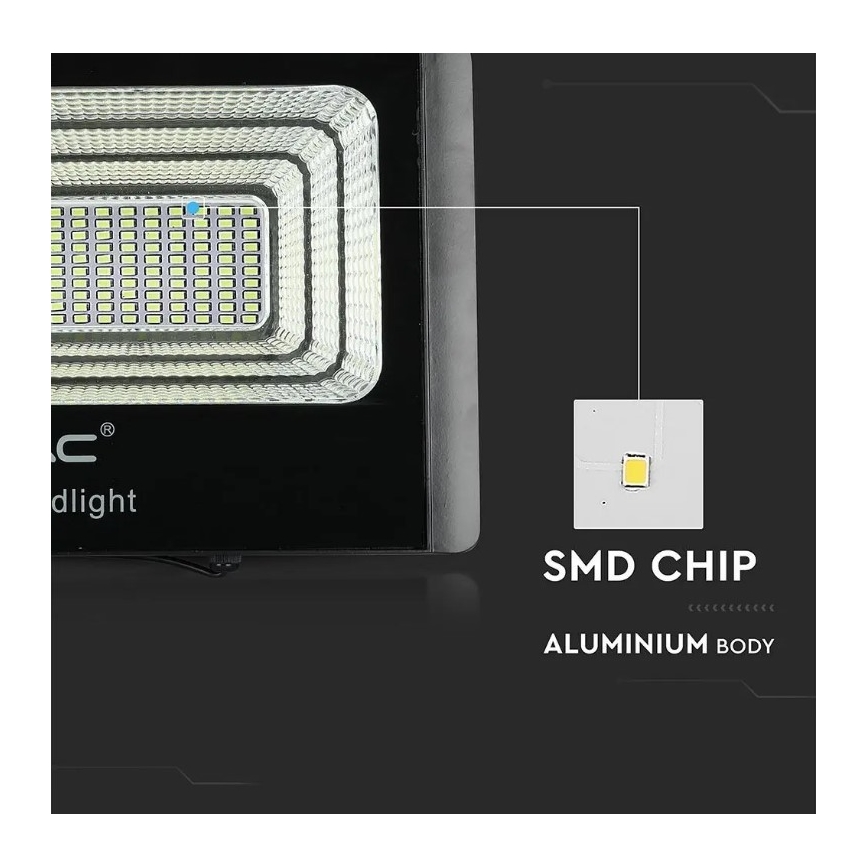 LED Dimmbarer Solarstrahler LED/20W/6,4V 4000K IP65 + Fernbedienung