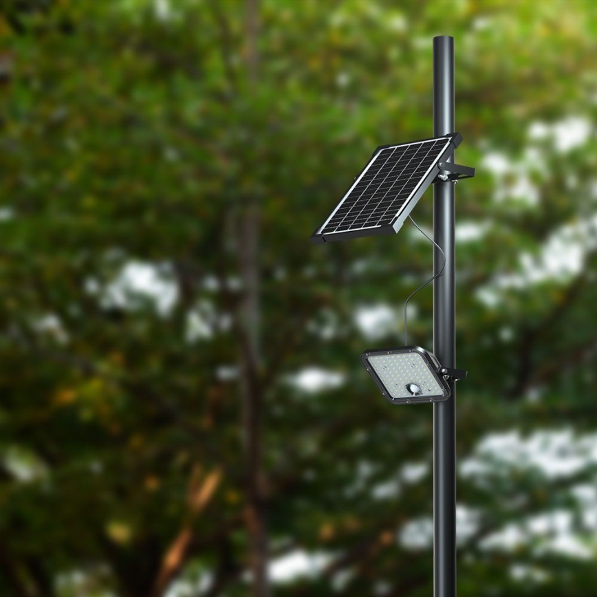 LED dimmbarer Solarstrahler mit Sensor LED/10W/3,7V 4000/6000K IP65 3600 mAh + Fernbedienung
