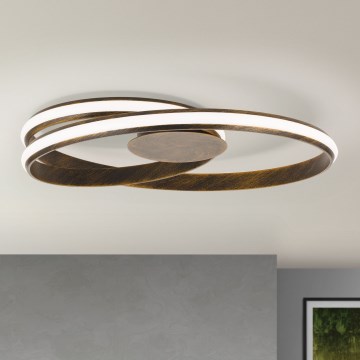 LED Dimmbares Deckenleuchte CIRCUS LED/30W/230V Braun/Patina