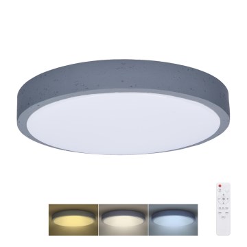 LED Dimmbares Deckenleuchte GREY LED/48W/230V 3000-6500K grau Ø 38 cm + Fernbedienung