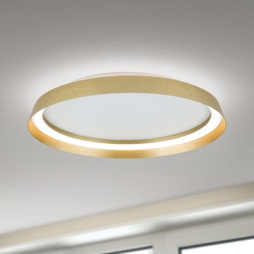 LED dimmbares Deckenleuchte MANTA LED/38W/230V 2700/3000/4000K Ø 45 cm gold