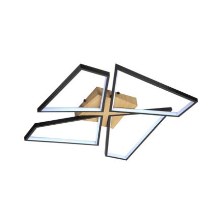 LED Dimmbares Deckenleuchte LED/115W/230V 3000-6500K Braun/Schwarz + Fernbedienung