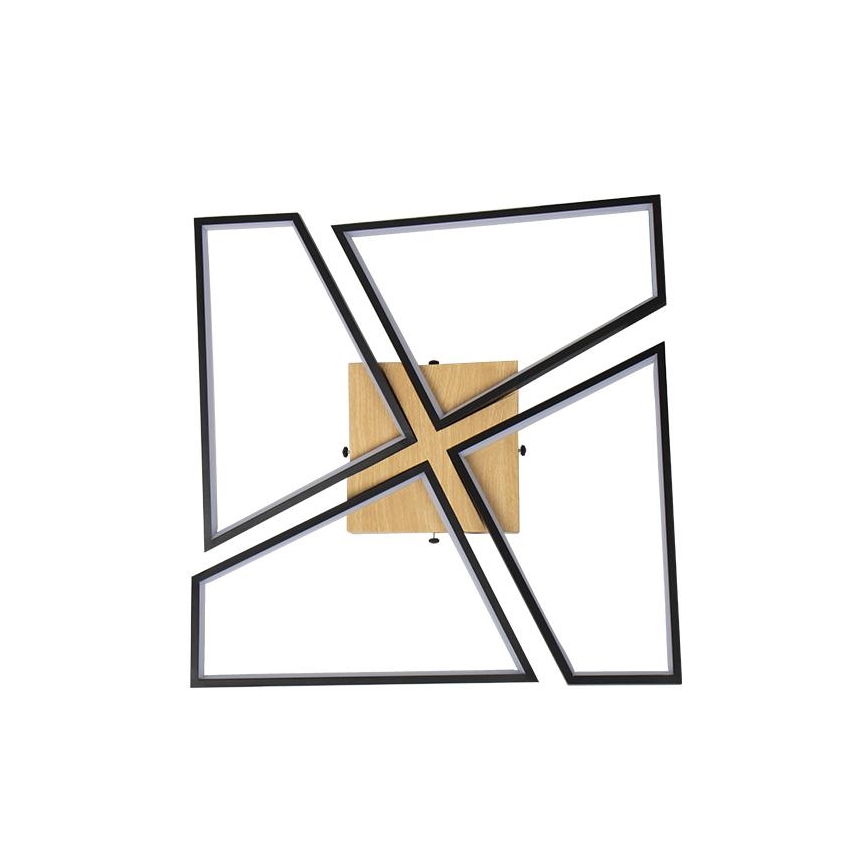 LED Dimmbares Deckenleuchte LED/115W/230V 3000-6500K Braun/Schwarz + Fernbedienung