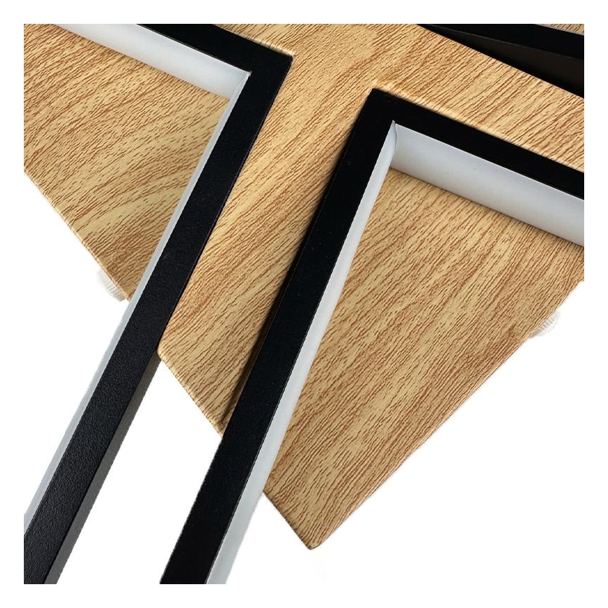 LED Dimmbares Deckenleuchte LED/115W/230V 3000-6500K Braun/Schwarz + Fernbedienung