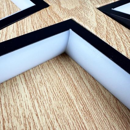 LED Dimmbares Deckenleuchte LED/115W/230V 3000-6500K Braun/Schwarz + Fernbedienung