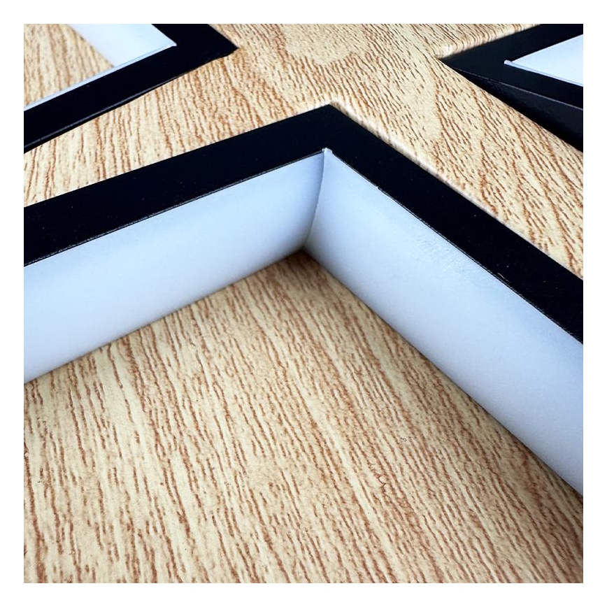 LED Dimmbares Deckenleuchte LED/115W/230V 3000-6500K Braun/Schwarz + Fernbedienung