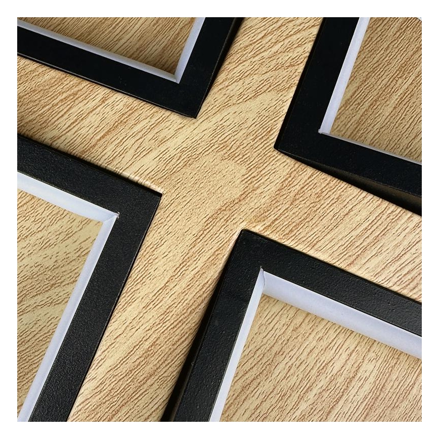 LED Dimmbares Deckenleuchte LED/115W/230V 3000-6500K Braun/Schwarz + Fernbedienung