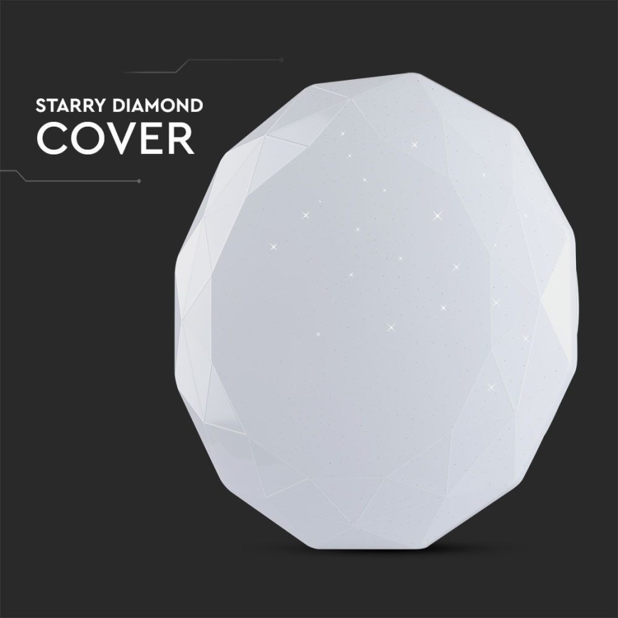 LED dimmbares Deckenleuchte LED/40W/230V 3000K/4000K/6500K Ø 38,8 cm + Fernbedienung