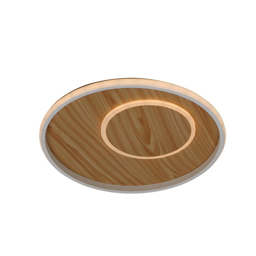 LED Dimmbares Deckenleuchte LED/65W/230V 3000-6500K Braun + Fernbedienung