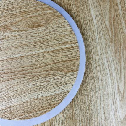 LED Dimmbares Deckenleuchte LED/65W/230V 3000-6500K Braun + Fernbedienung