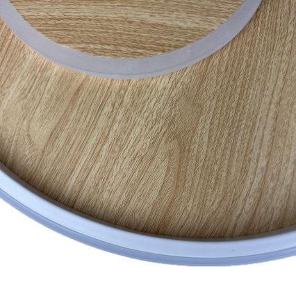 LED Dimmbares Deckenleuchte LED/65W/230V 3000-6500K Braun + Fernbedienung