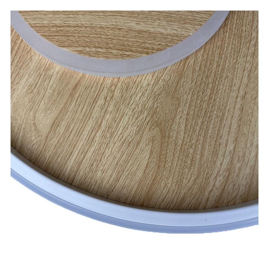 LED Dimmbares Deckenleuchte LED/65W/230V 3000-6500K Braun + Fernbedienung