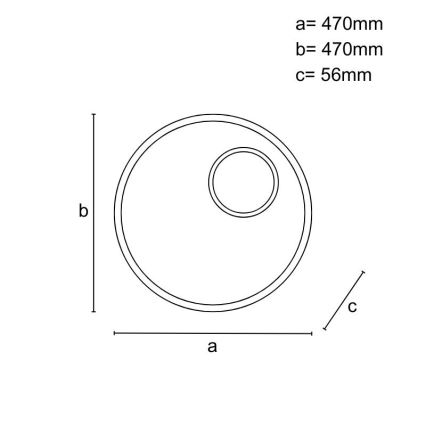 LED Dimmbares Deckenleuchte LED/65W/230V 3000-6500K Braun + Fernbedienung