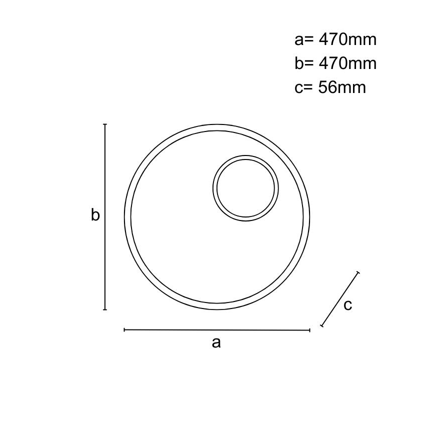 LED Dimmbares Deckenleuchte LED/65W/230V 3000-6500K Braun + Fernbedienung
