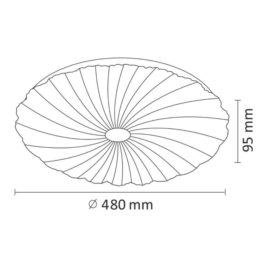 LED Dimmbares Deckenleuchte FLOWER LED/36W/230V + Fernbedienung