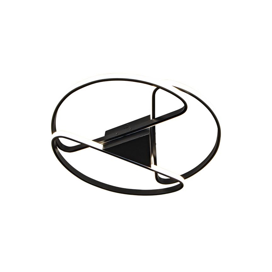 LED Dimmbares Deckenleuchte LED/75W/230V 3000-6500K Schwarz + Fernbedienung