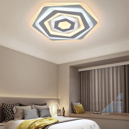 LED Dimmbares Deckenleuchte LED/95W/230V 3000-6500K + Fernbedienung