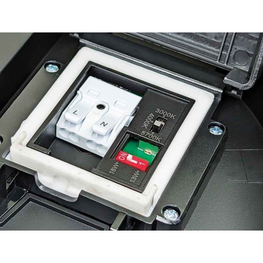 LED dimmbares Badezimmer-Deckenleuchte VARIO LUMO LED/13/18W/230V 3000/4000/5700K Ø 36 cm IP44 schwarz