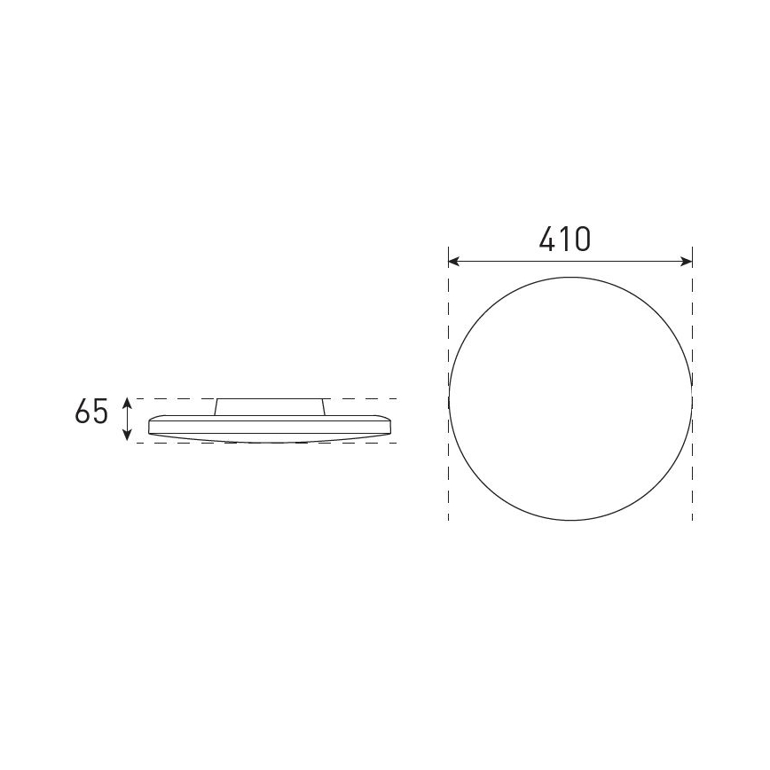 LED dimmbares Badezimmer-Deckenleuchte VARIO NOVA LED/22/32W/230V 3000/4000/5700K Ø 41 cm IP44 schwarz