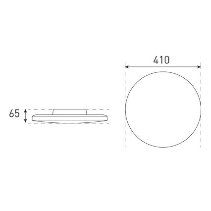 LED dimmbares Badezimmer-Deckenleuchte VARIO NOVA LED/22/32W/230V 3000/4000/5700K Ø 41 cm IP44 weiß