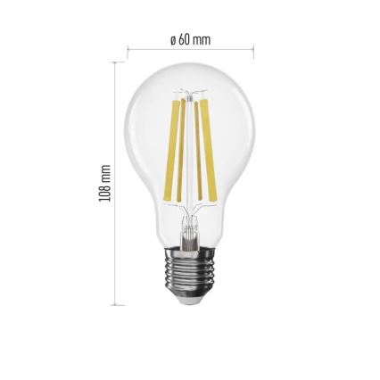 LED-dimmbares Filament-Leuchtmittel A60 E27/11W/230V 4000K